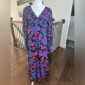 French connection size s floral long maxi dress